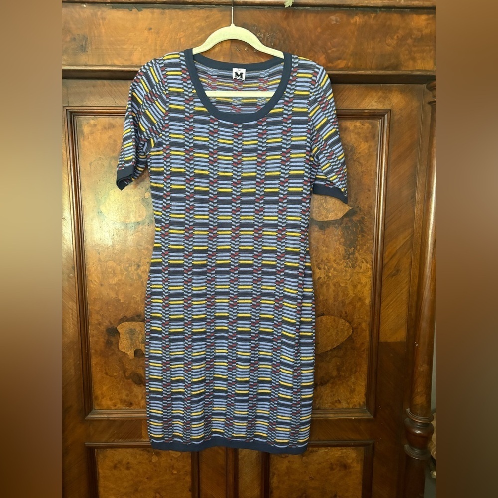 GUC M Missoni- Striped Knit Short Sleeve Dress. Size US 10